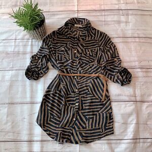 WOMEN Long Button Down Shirt